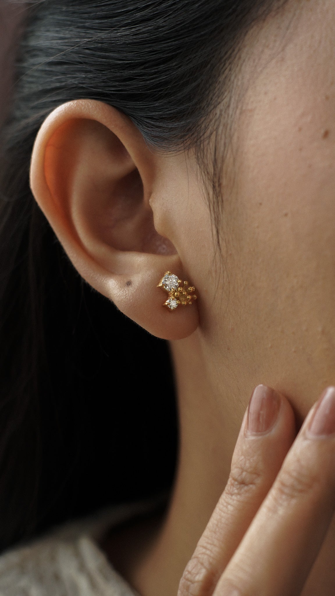 Dandelion Drop Stud