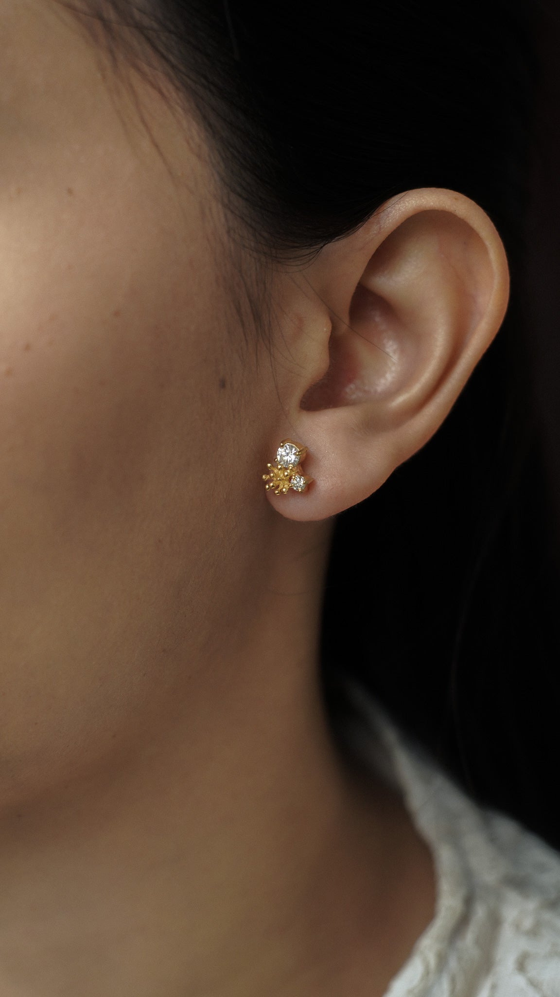 Dandelion Drop Stud