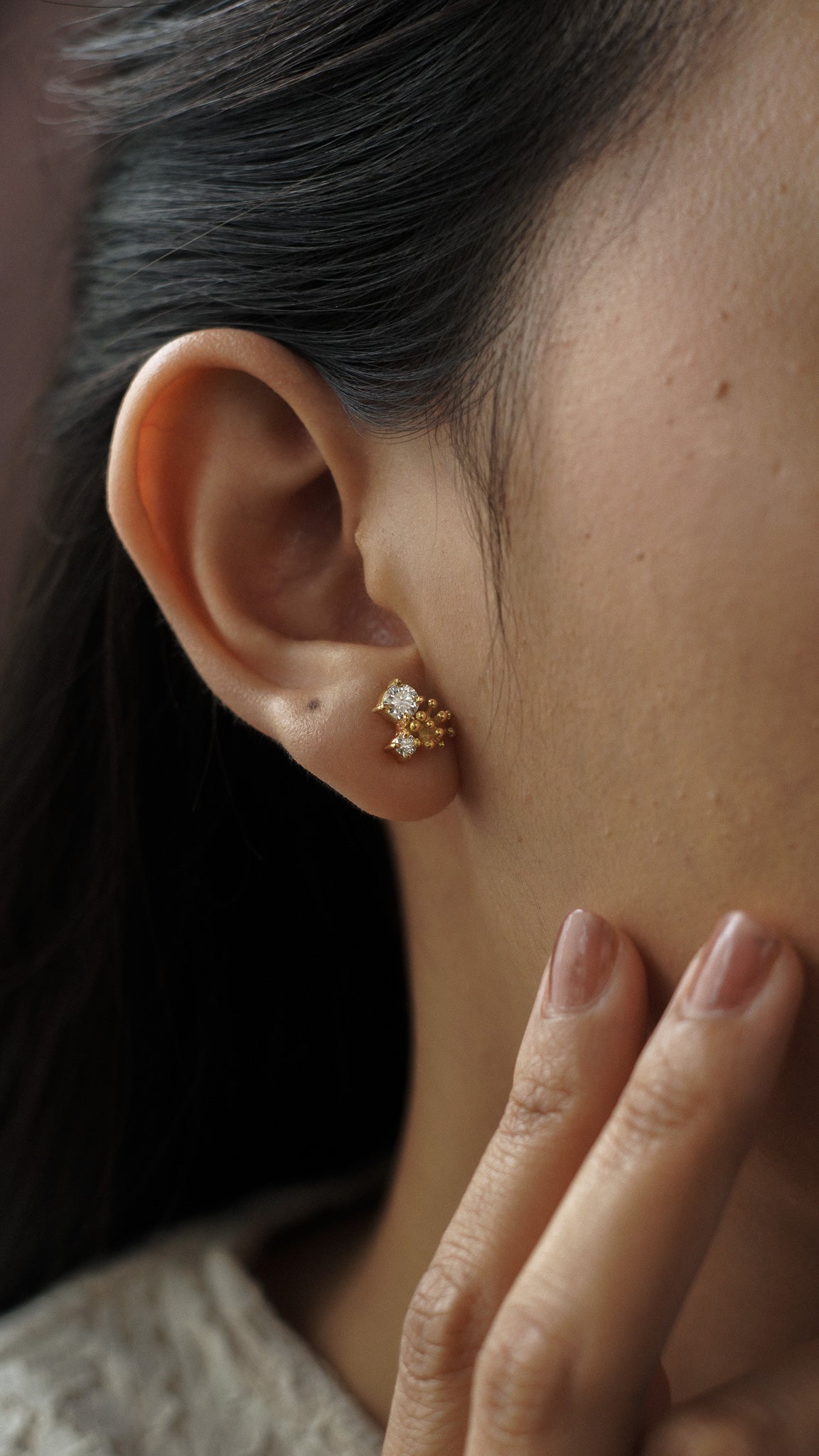 Dandelion Drop Stud