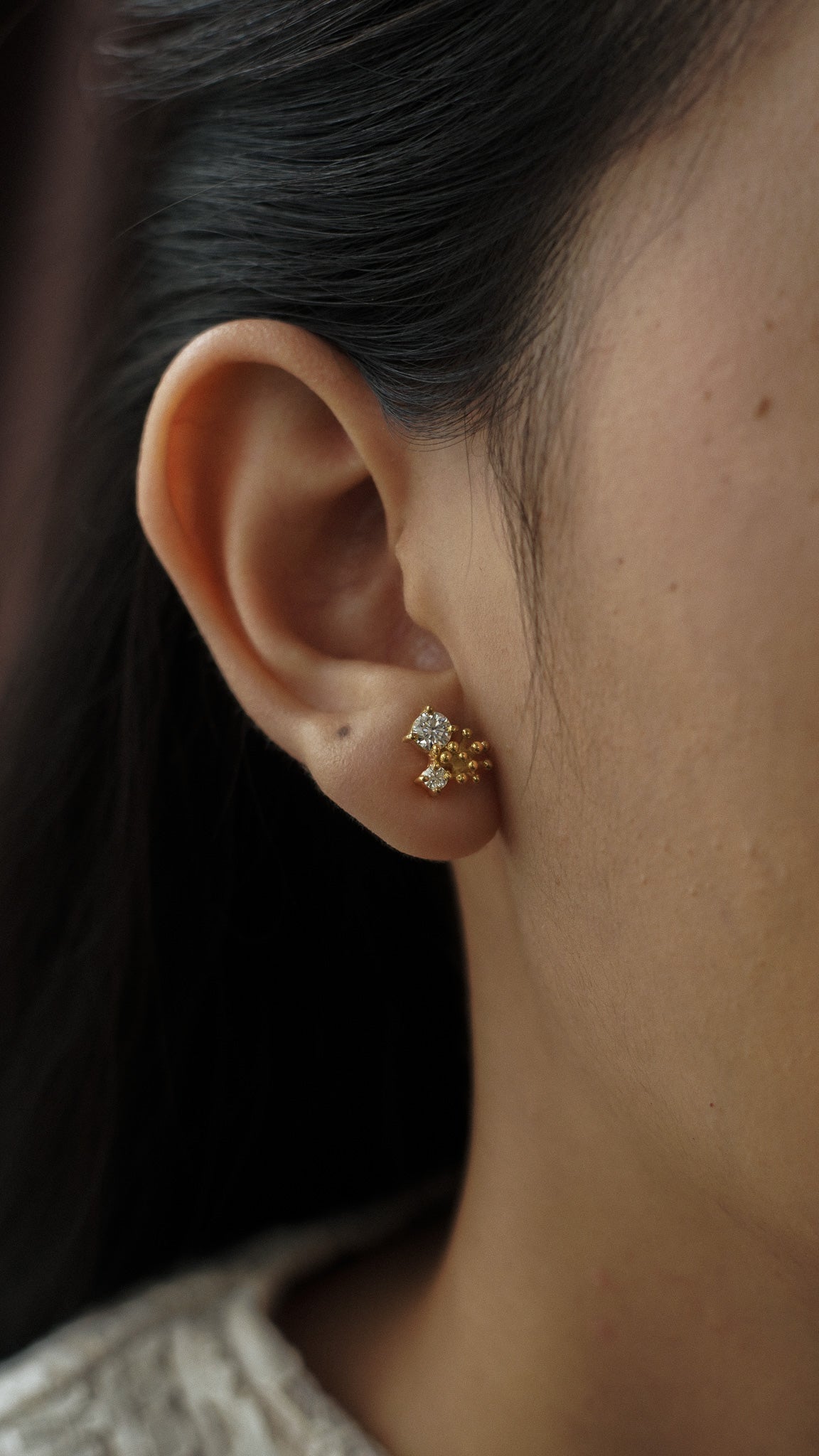 Dandelion Drop Stud