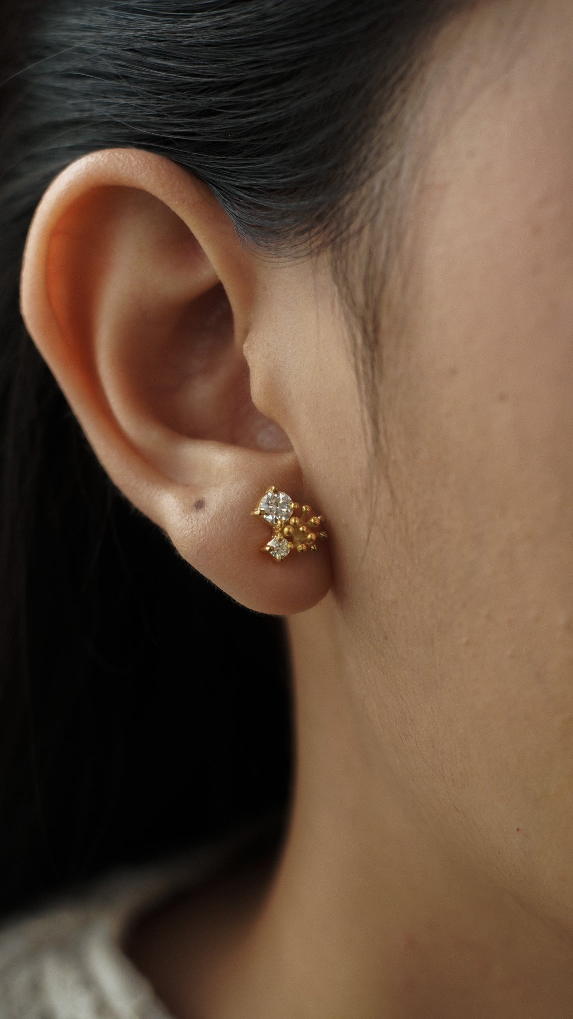 Dandelion Drop Stud