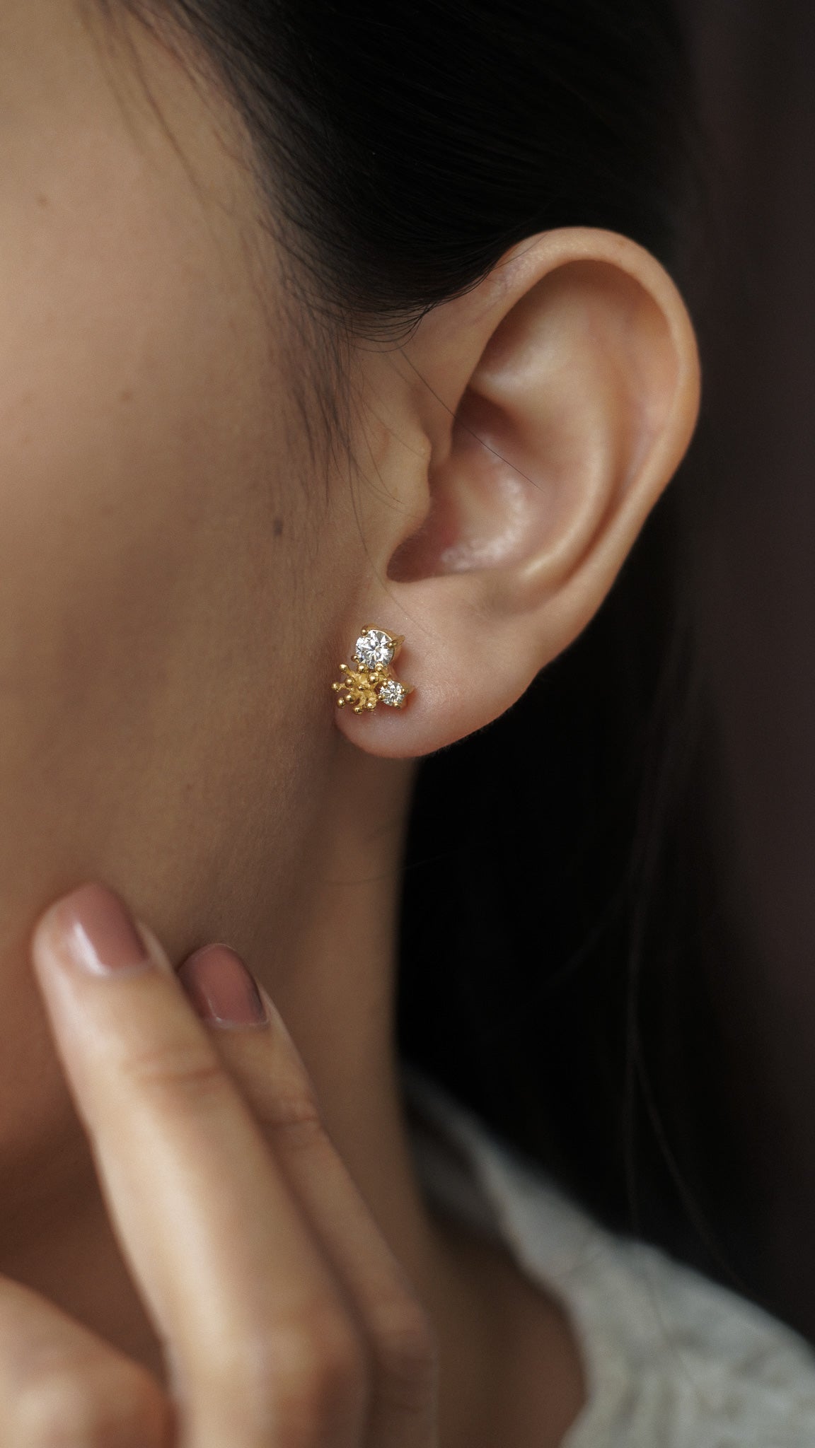 Dandelion Drop Stud