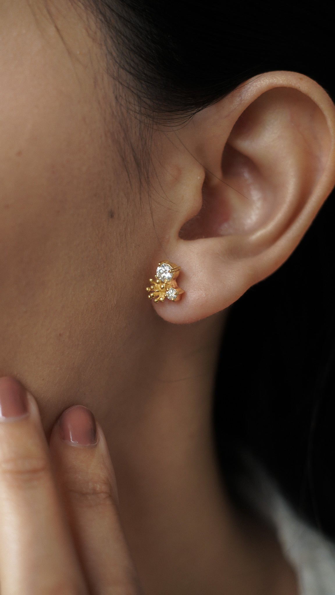 Dandelion Drop Stud