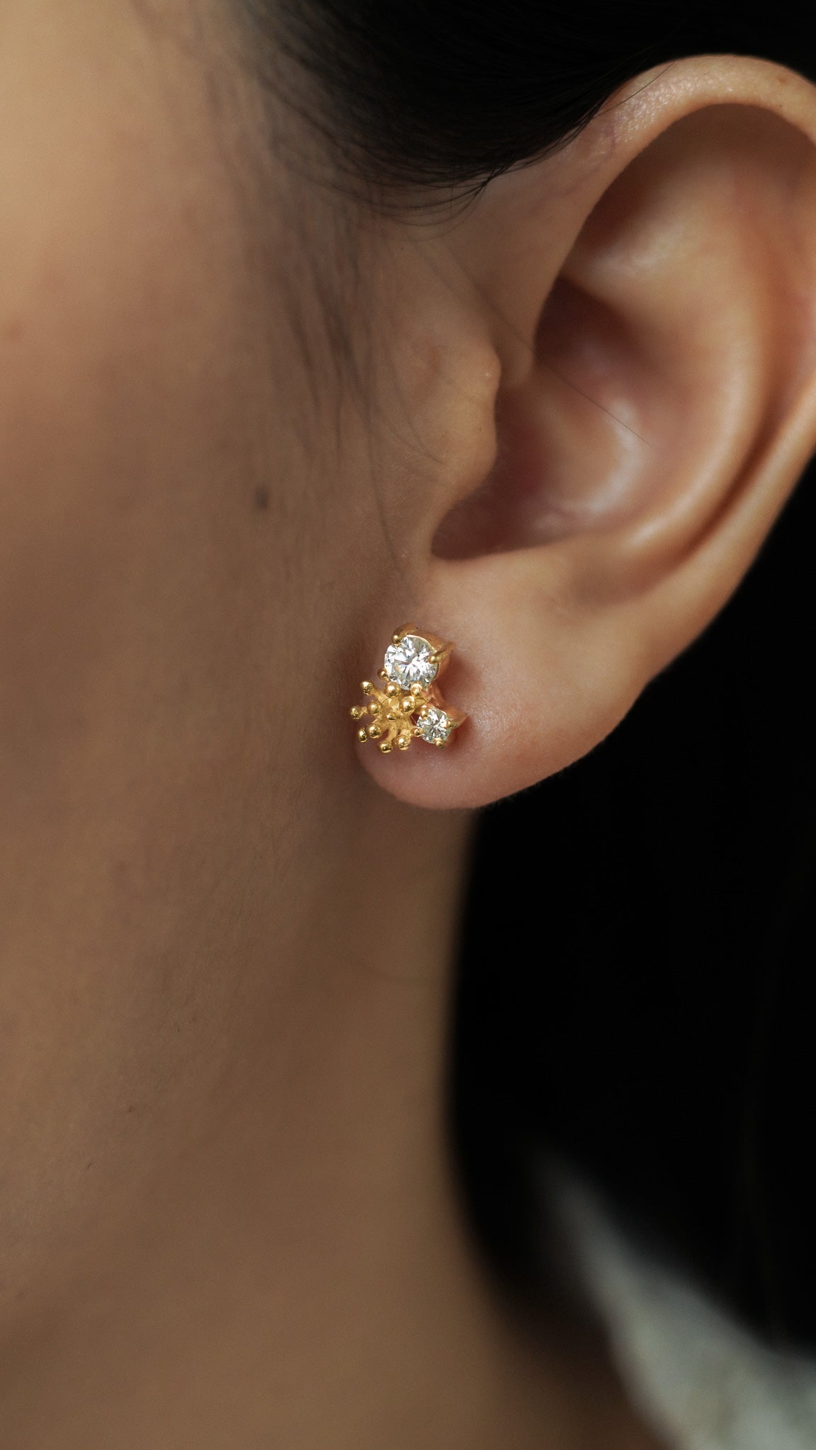 Dandelion Drop Stud