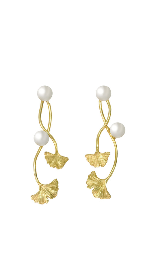 Ginkgo Two-way Earrings New