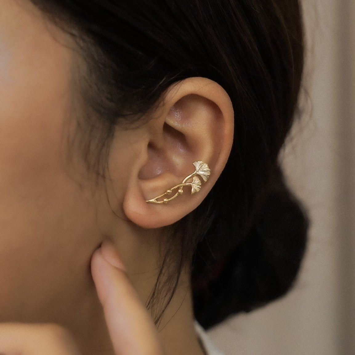 Ginkgo Earclimber New