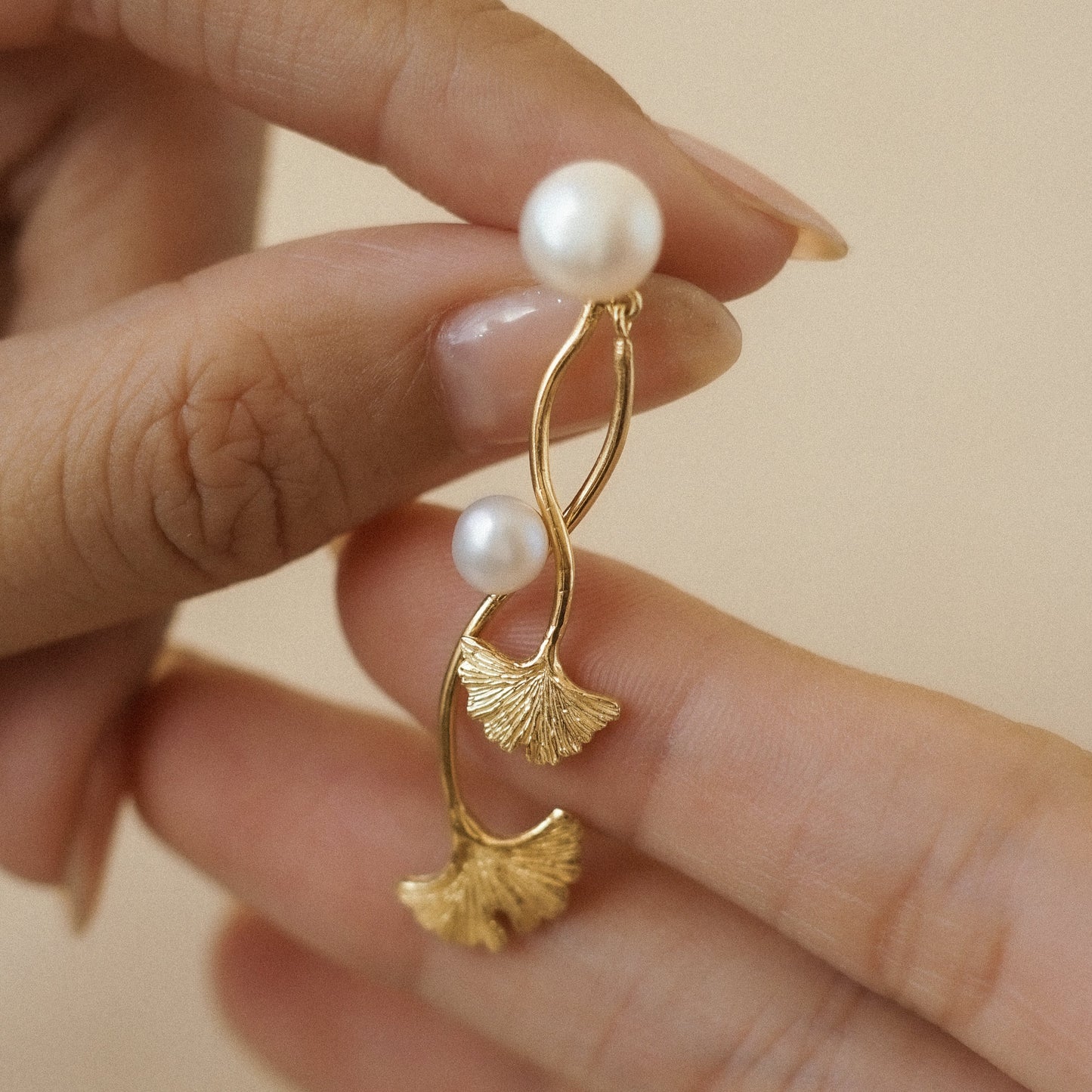 Ginkgo Two-way Earrings New