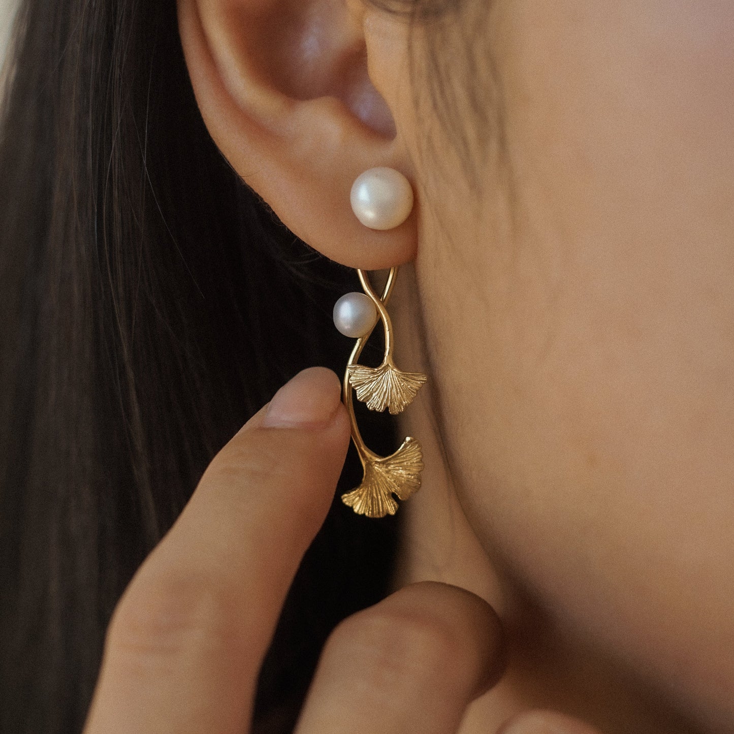 Ginkgo Two-way Earrings New