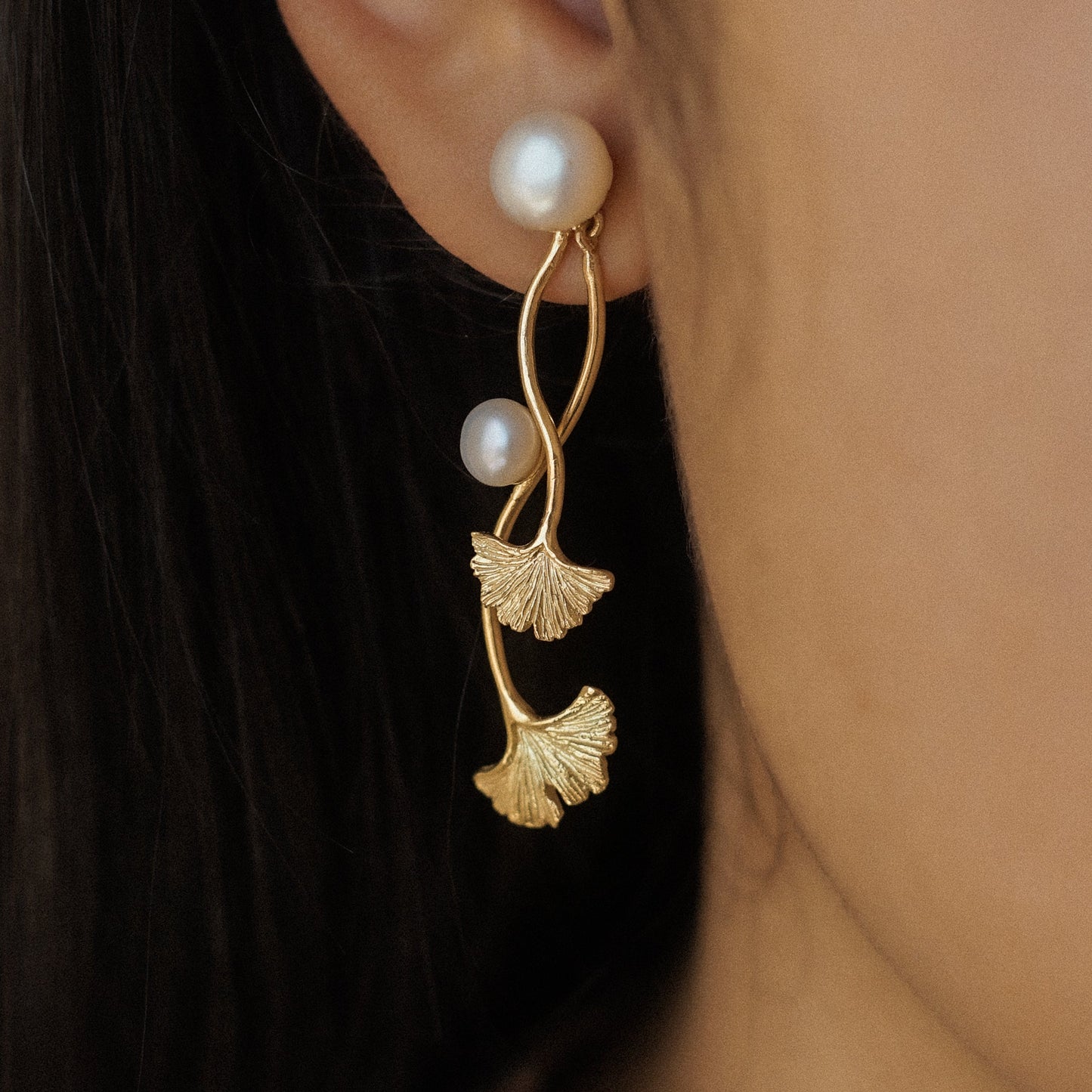Ginkgo Two-way Earrings New