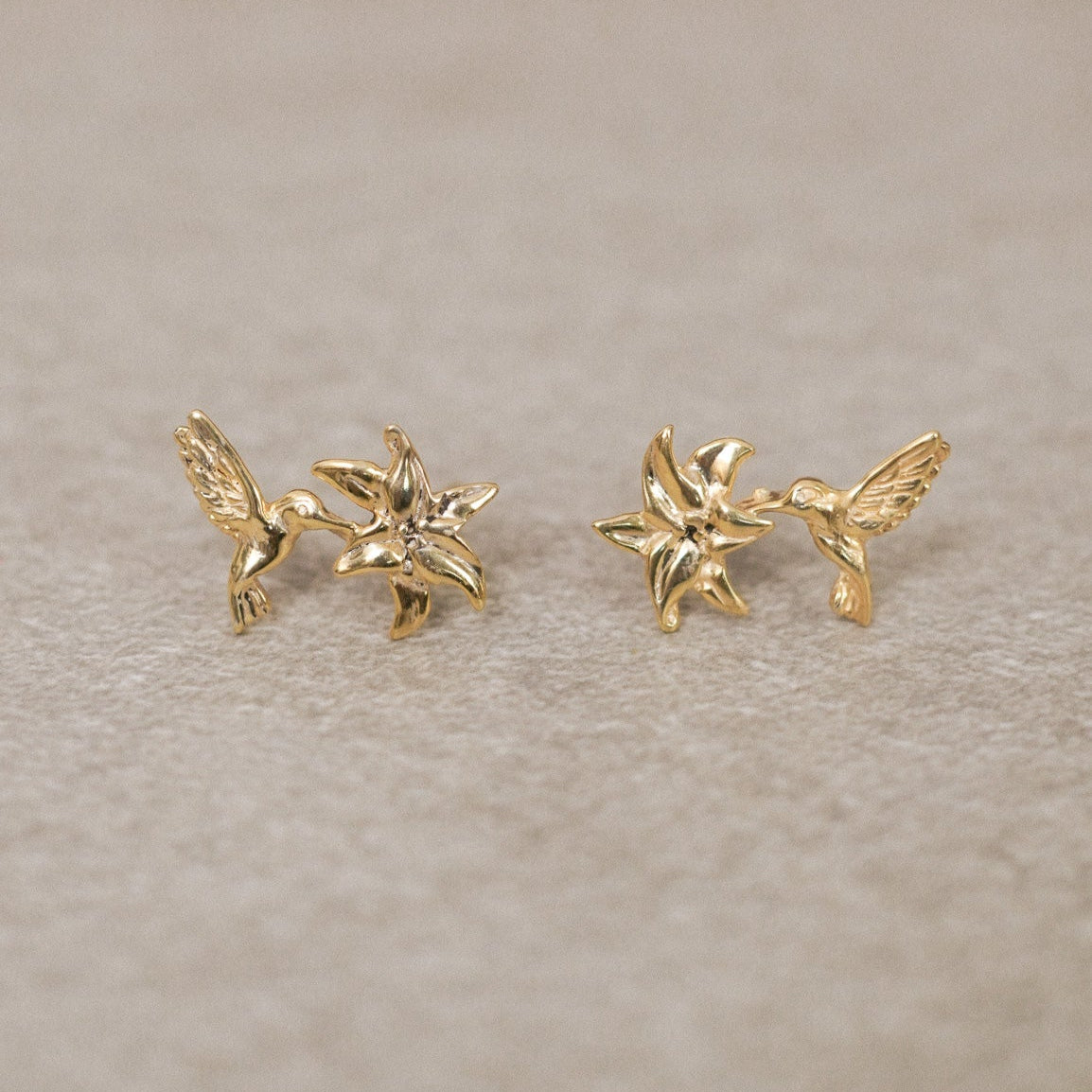 Hummingbird Two-Way Earrings