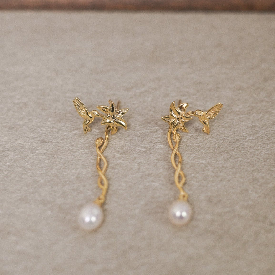 Hummingbird Two-Way Earrings