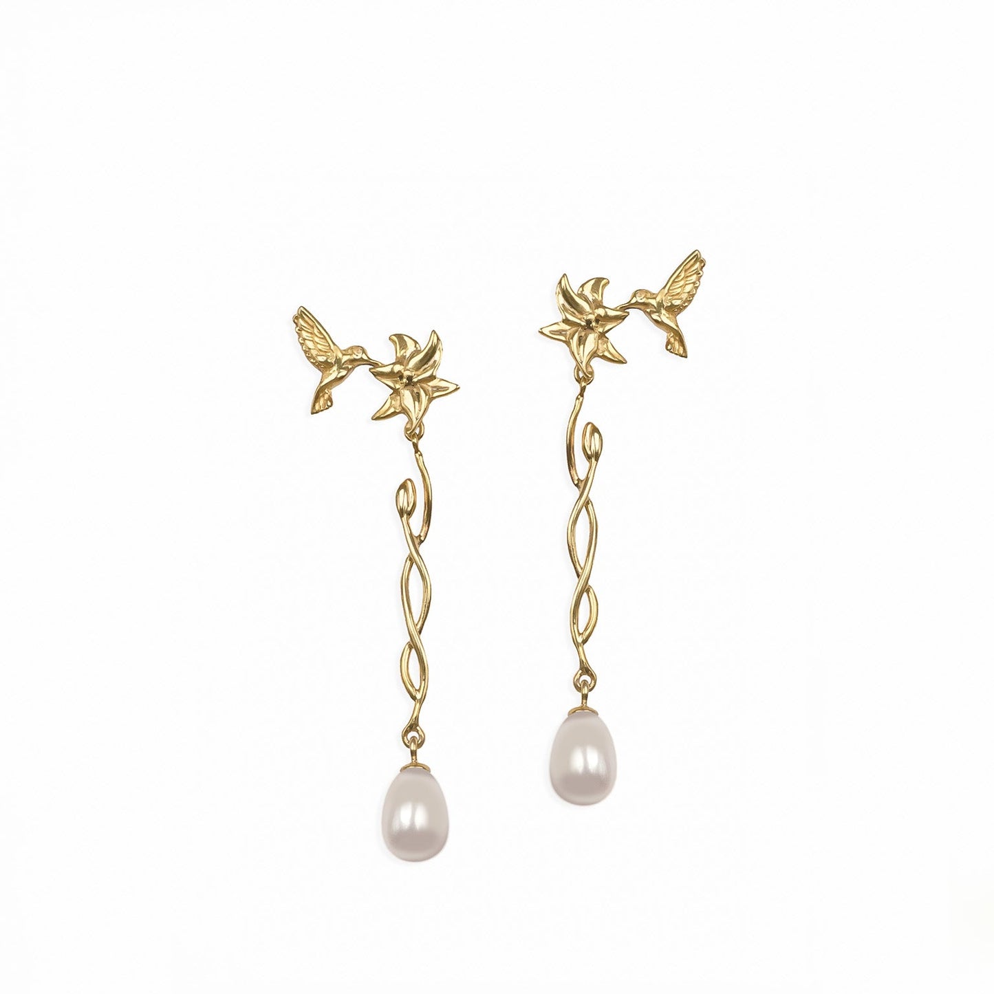 Hummingbird Two-Way Earrings