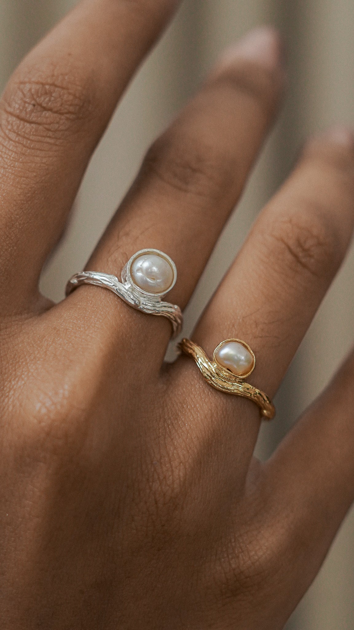 Nala Ring with Pearl