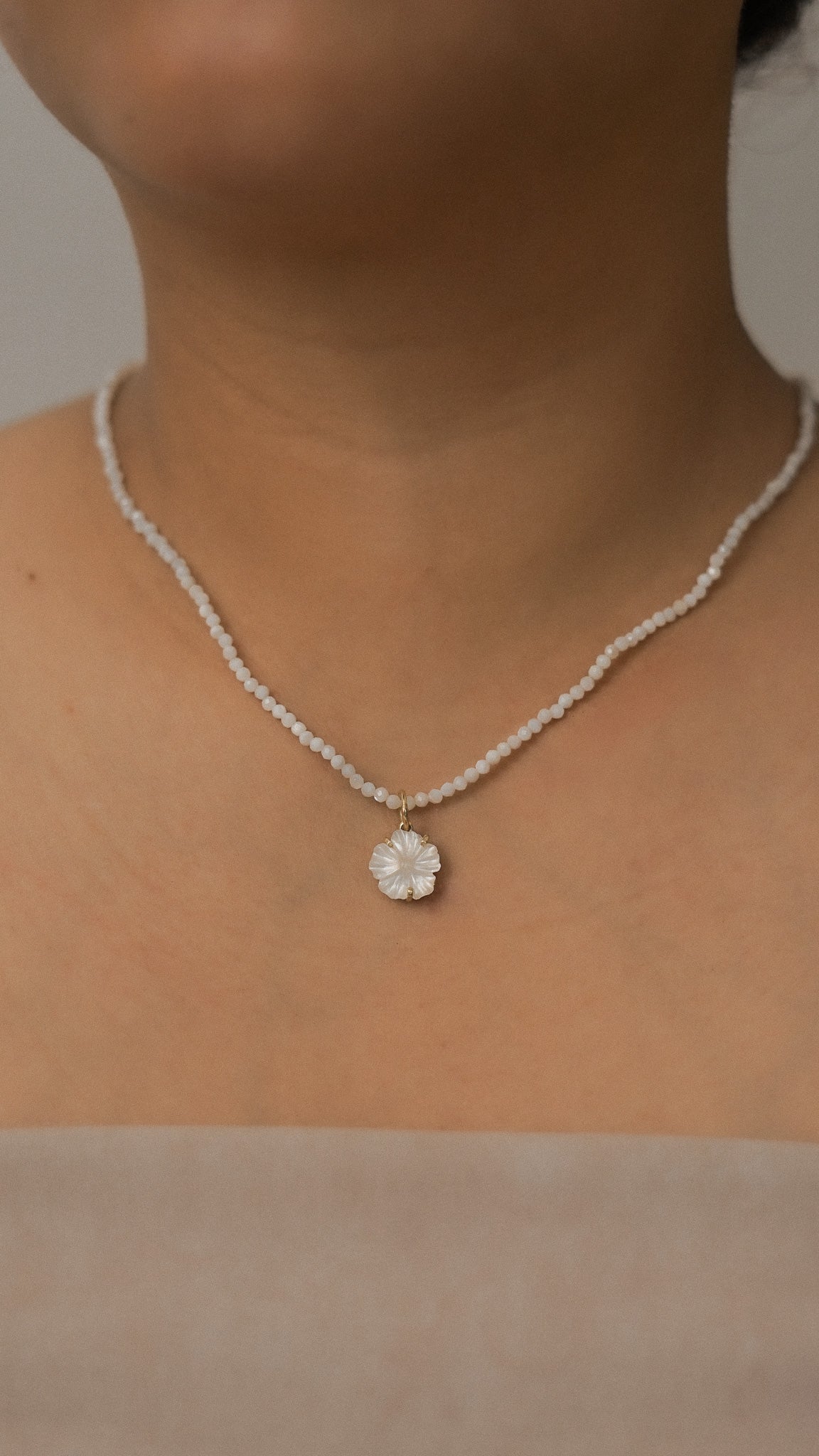 Hibiscus Charm with Mother of Pearl