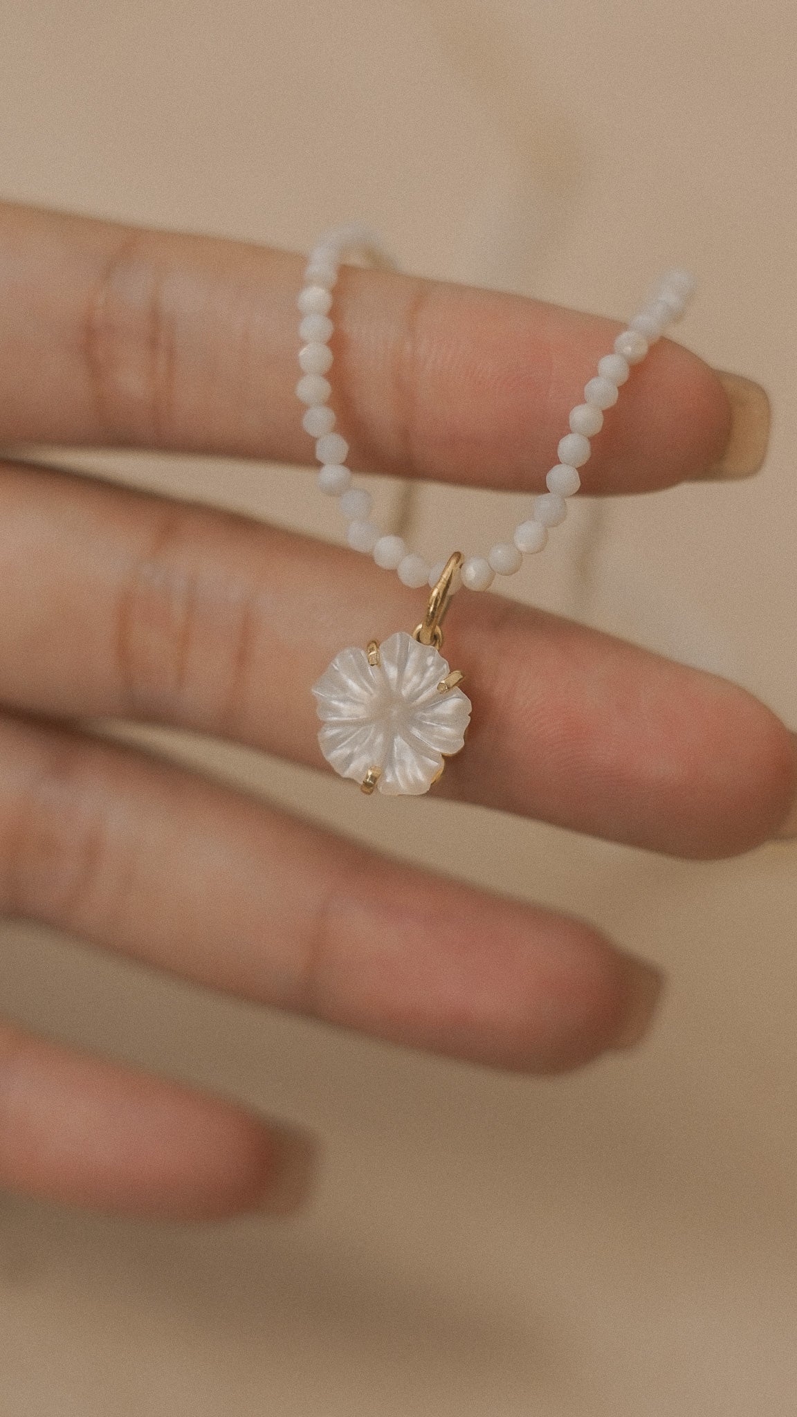 Hibiscus Charm with Mother of Pearl