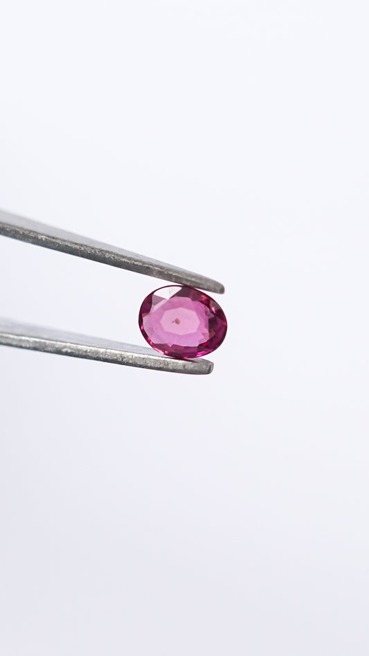 Heated Natural Dark Pink Sapphire - 0.90 carat