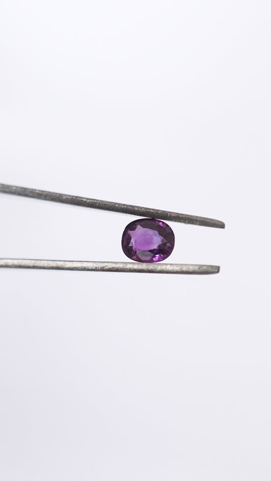 Unheated Natural Purple Sapphire - 0.63 carat