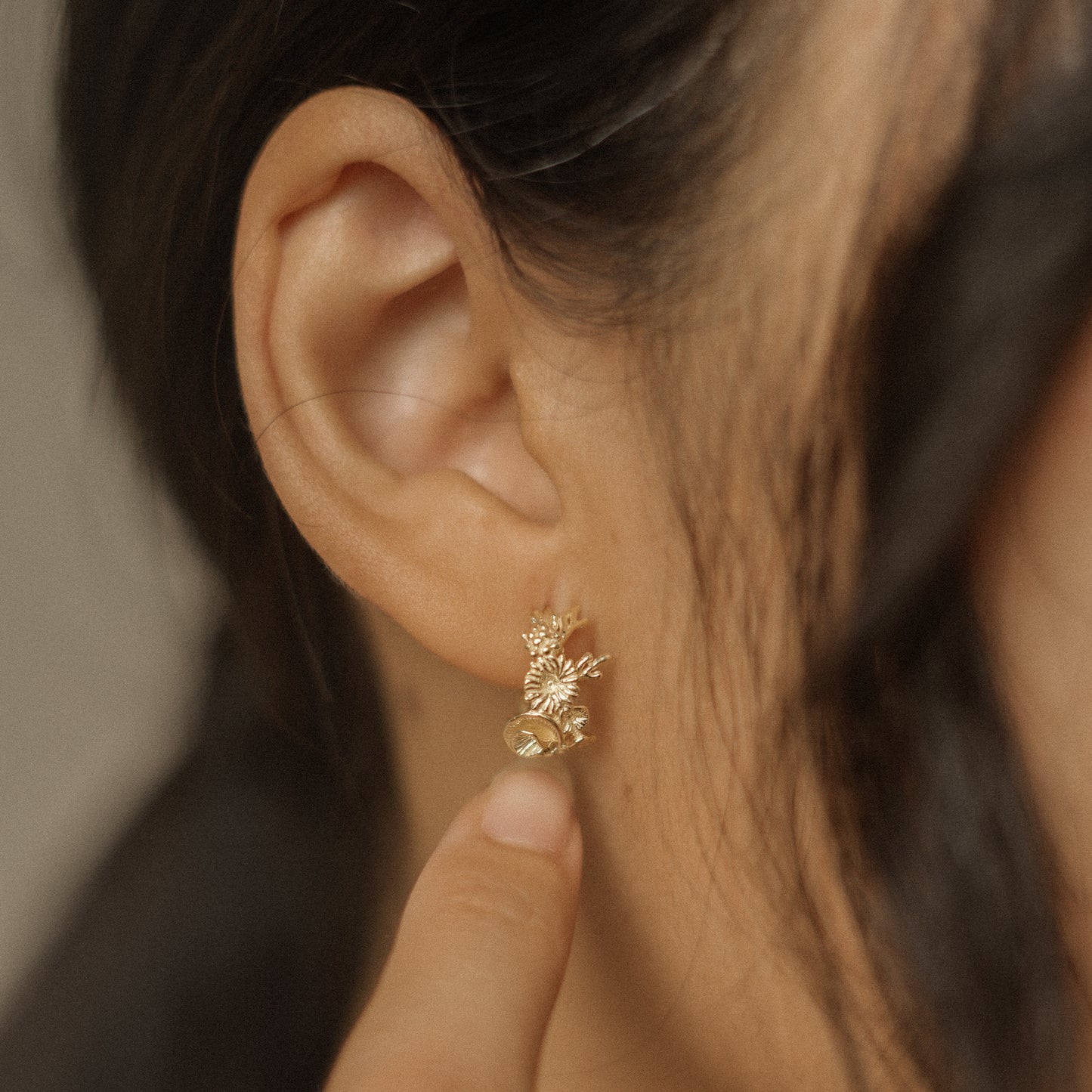 Coral Earrings