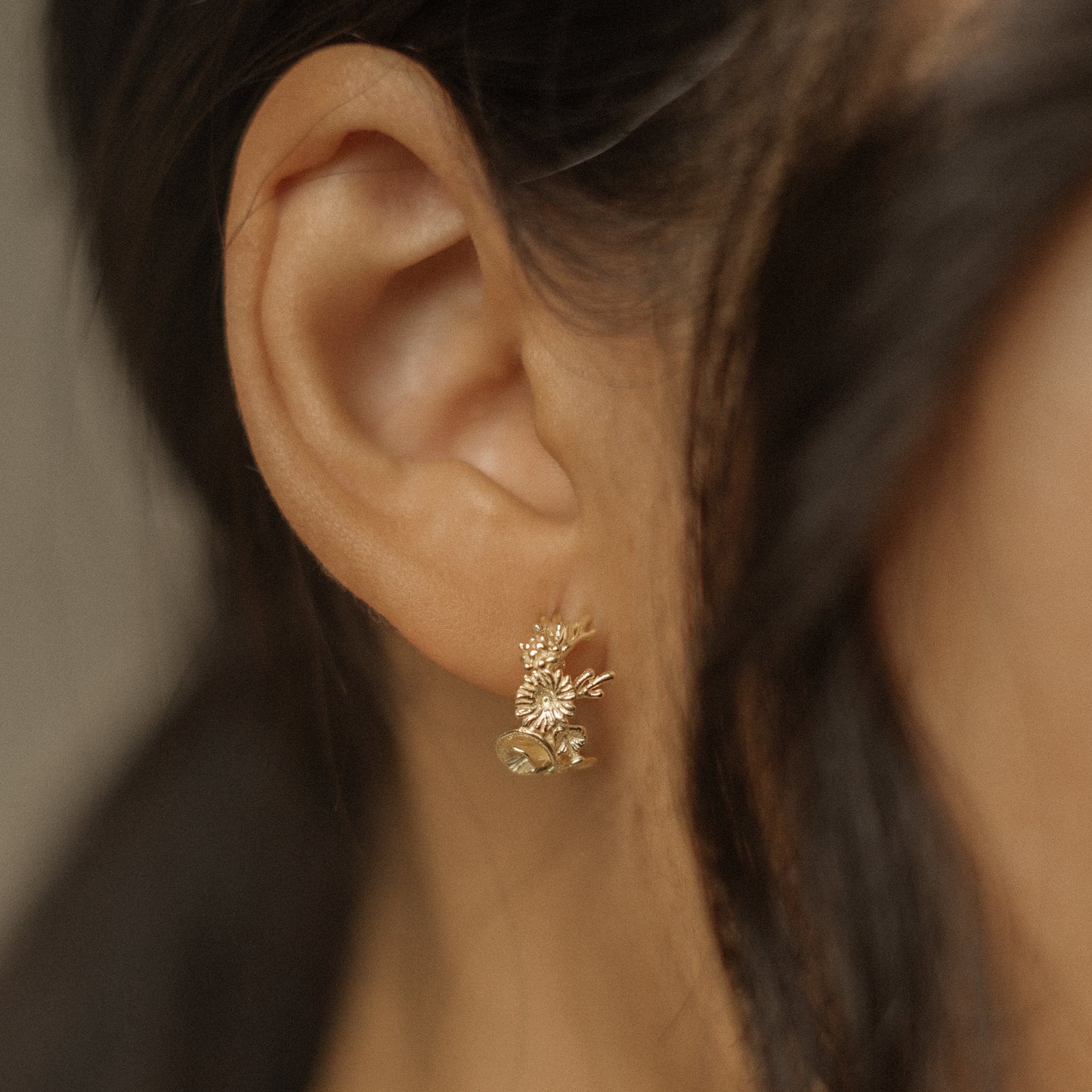 Coral Earrings