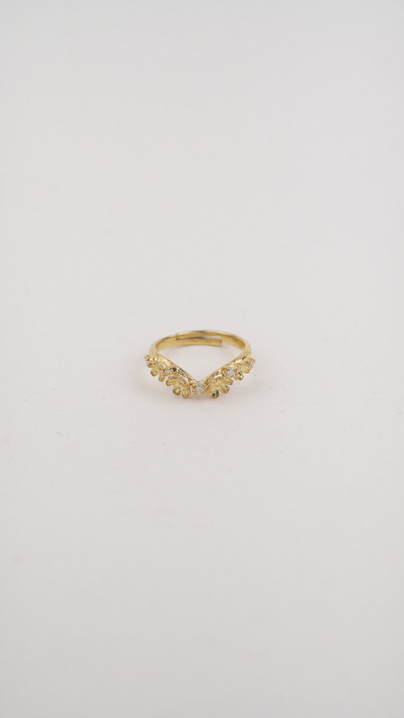 Kembang Bloom Ring with 18k Gold