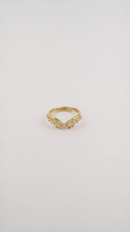 Kembang Bloom Ring with 18k Gold