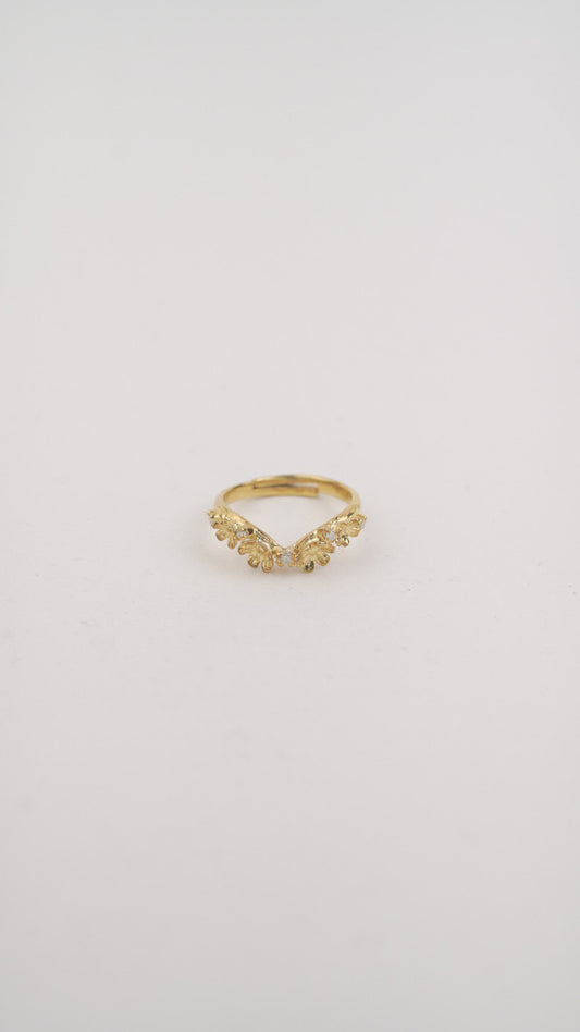 Kembang Bloom Ring with 18k Gold