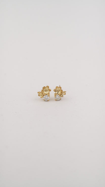 Kembang 2in1 Earrings 18k Gold